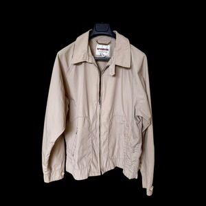 McGregor Tan Harrington Jacket Mens XL Vintage Full Zip Cotton Blend Beige